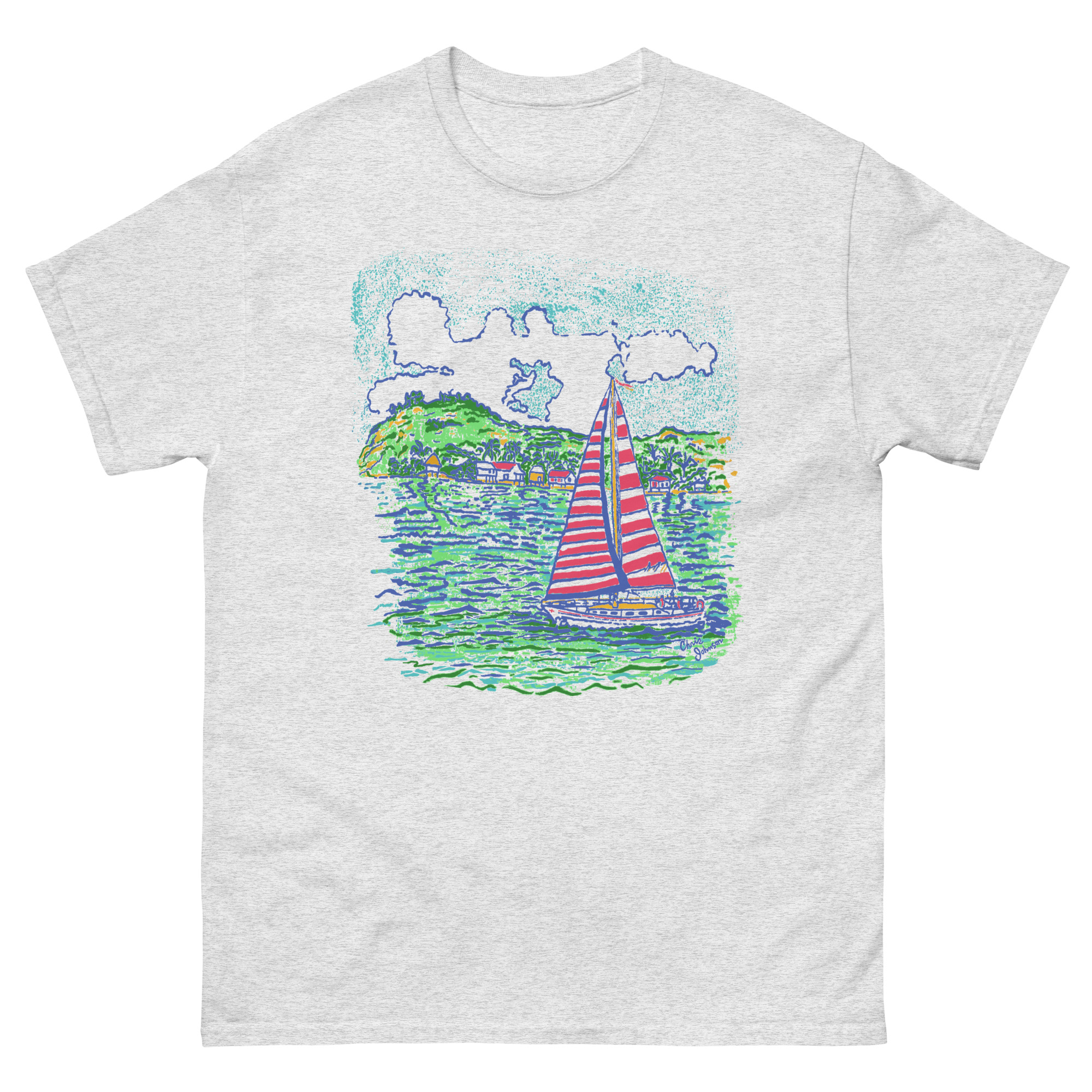 Caribbean Sailboat in the Wind - Unisex classic tee