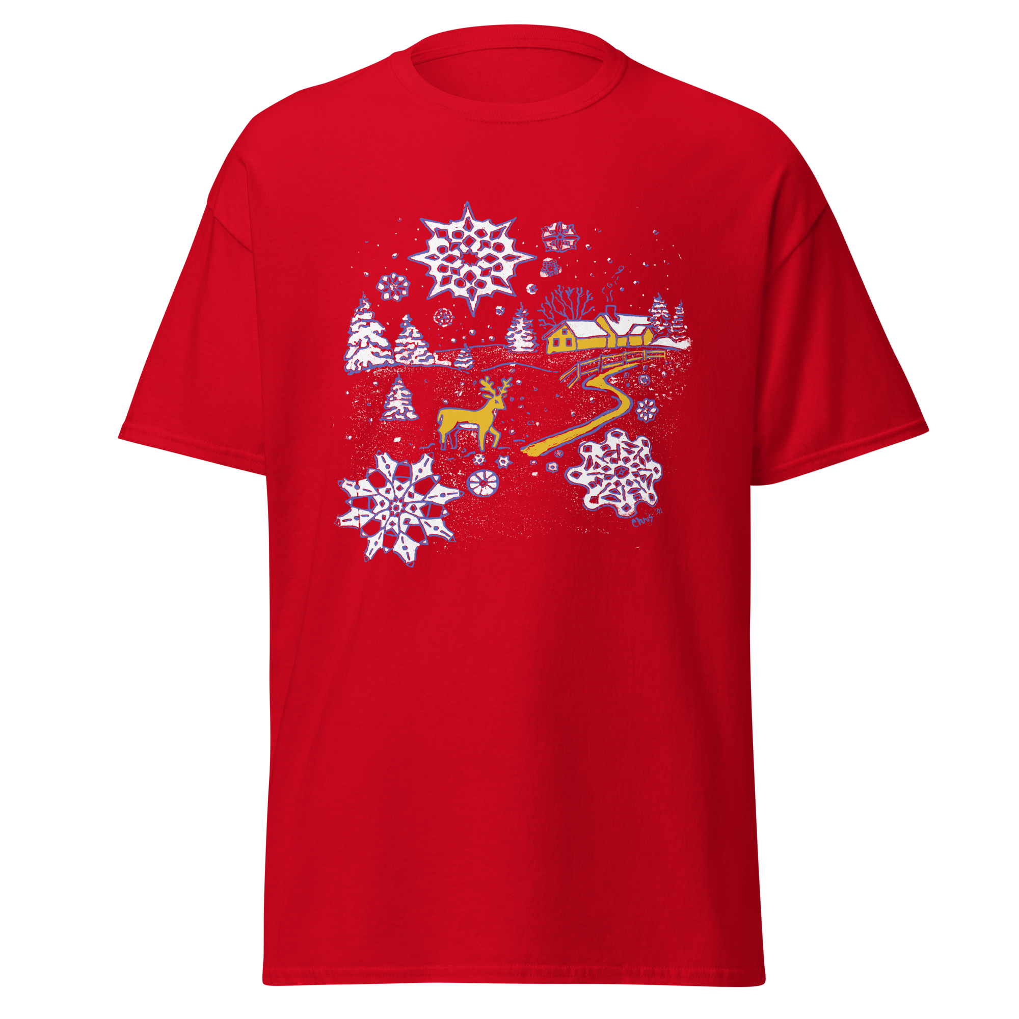 Snowflakes in Winter Wonderland - Unisex Classic Tee | Gildan 5000