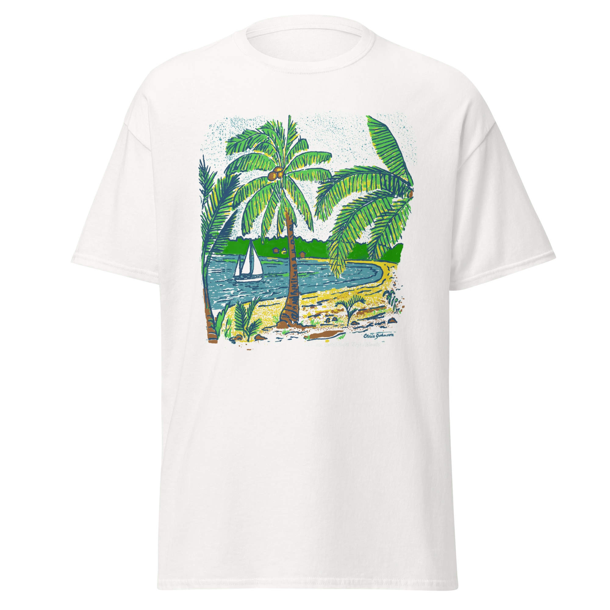 Palm Trees at the Beach – Unisex classic tee