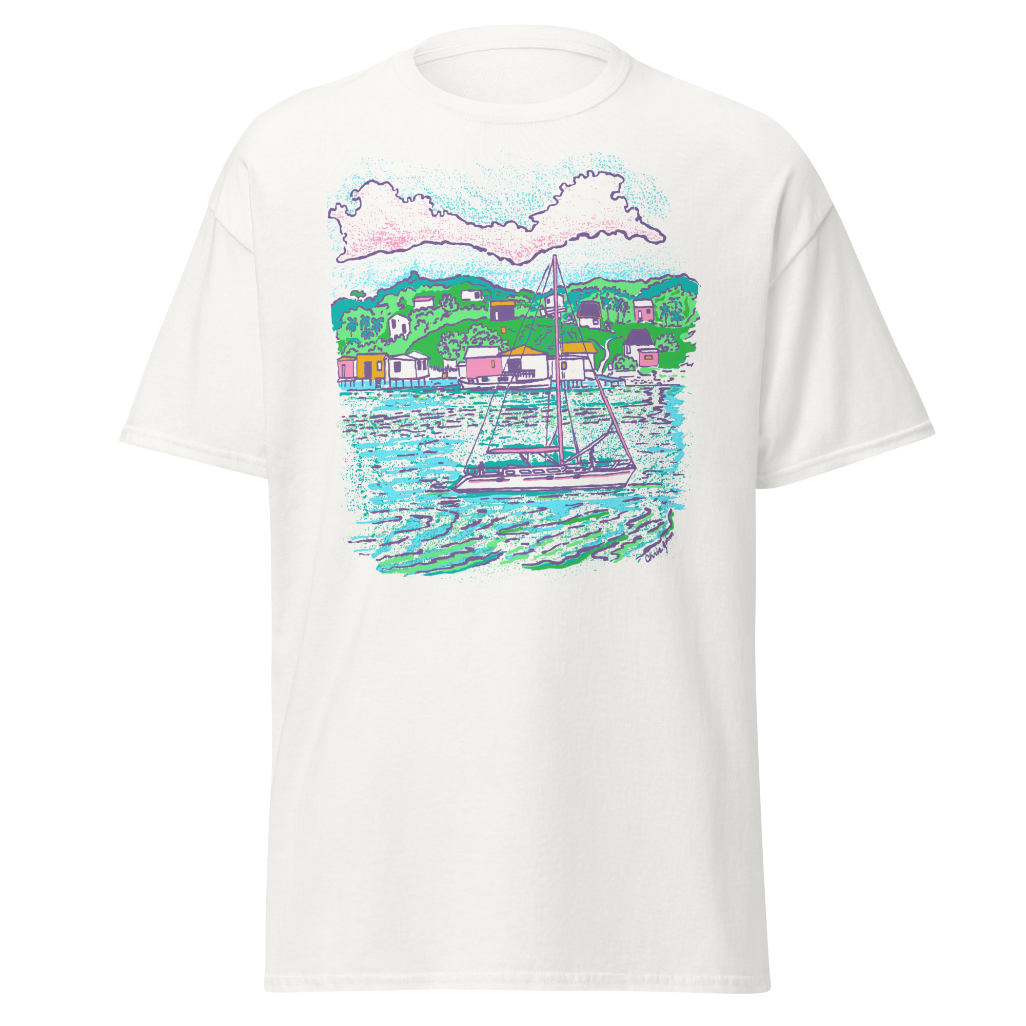 Lazy day to stop in the Bay - Unisex classic tee